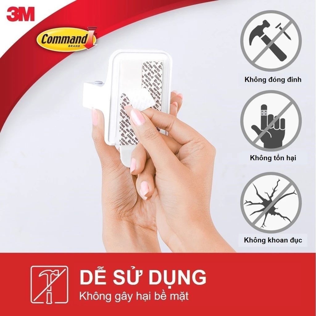 Móc treo chối/ cây lau nhà Command™ 17007 - Chịu lực 1.8 kg - 1 cái/vỉ - 7012591948, , large image number 4